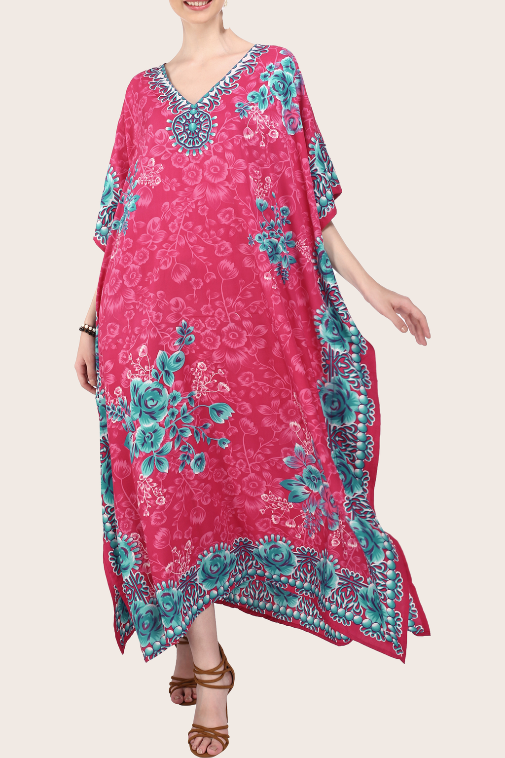 Women Long Kaftan Summer Holiday Caftan Dress in 6 Colors - S to 3XL