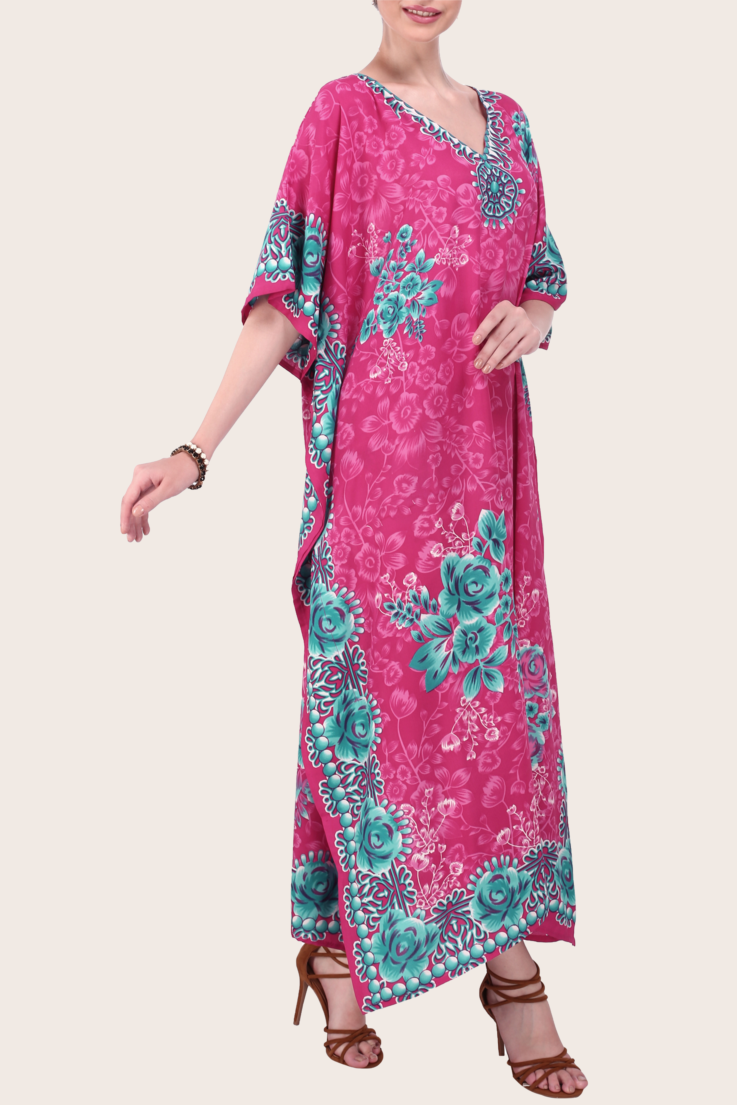 Women Long Kaftan Summer Holiday Caftan Dress in 6 Colors - S to 3XL