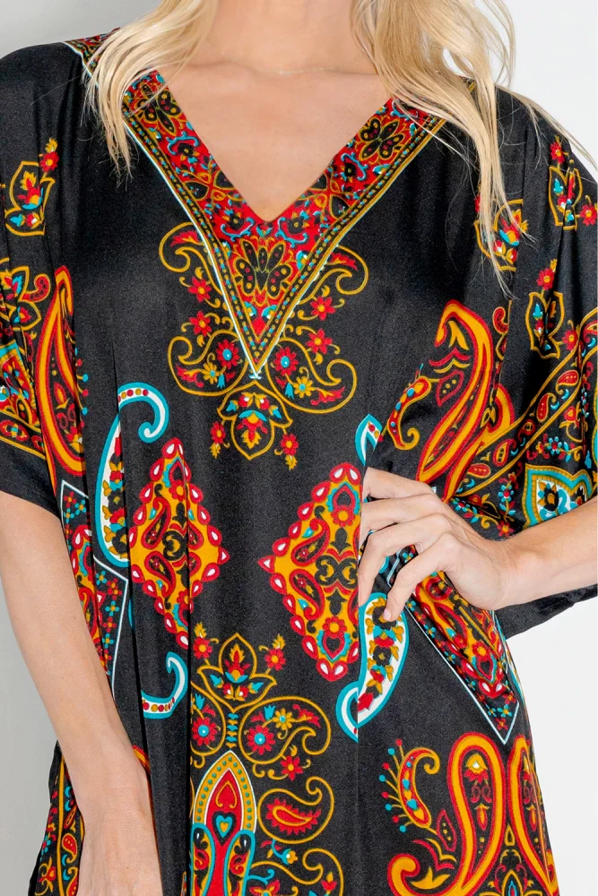 Women Long Kaftan Summer Holiday Caftan Dress in 4 Colors - S to 3XL