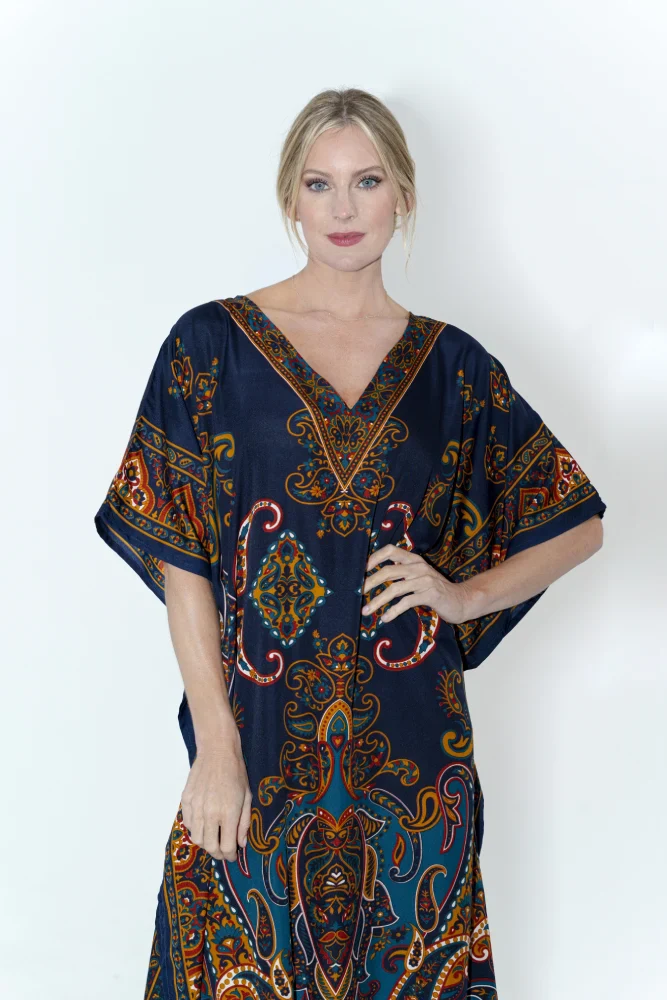 Women Long Kaftan Summer Holiday Caftan Dress in 4 Colors - S to 3XL