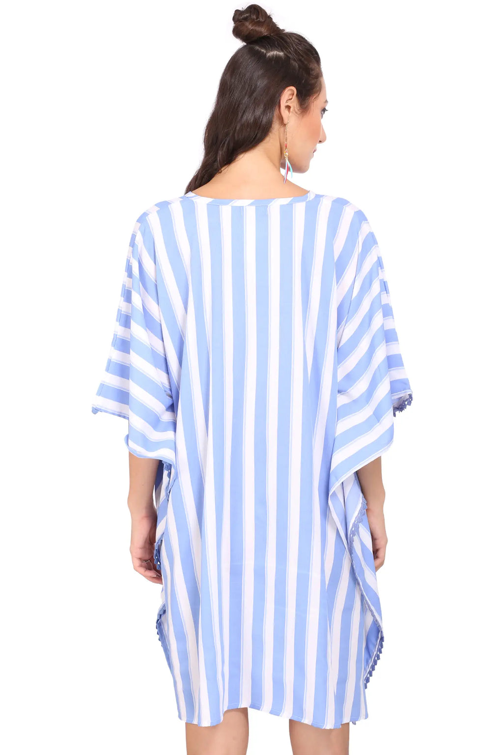 Women Short Kaftans Summer Holiday Caftan Dress Turquoise S-3XL