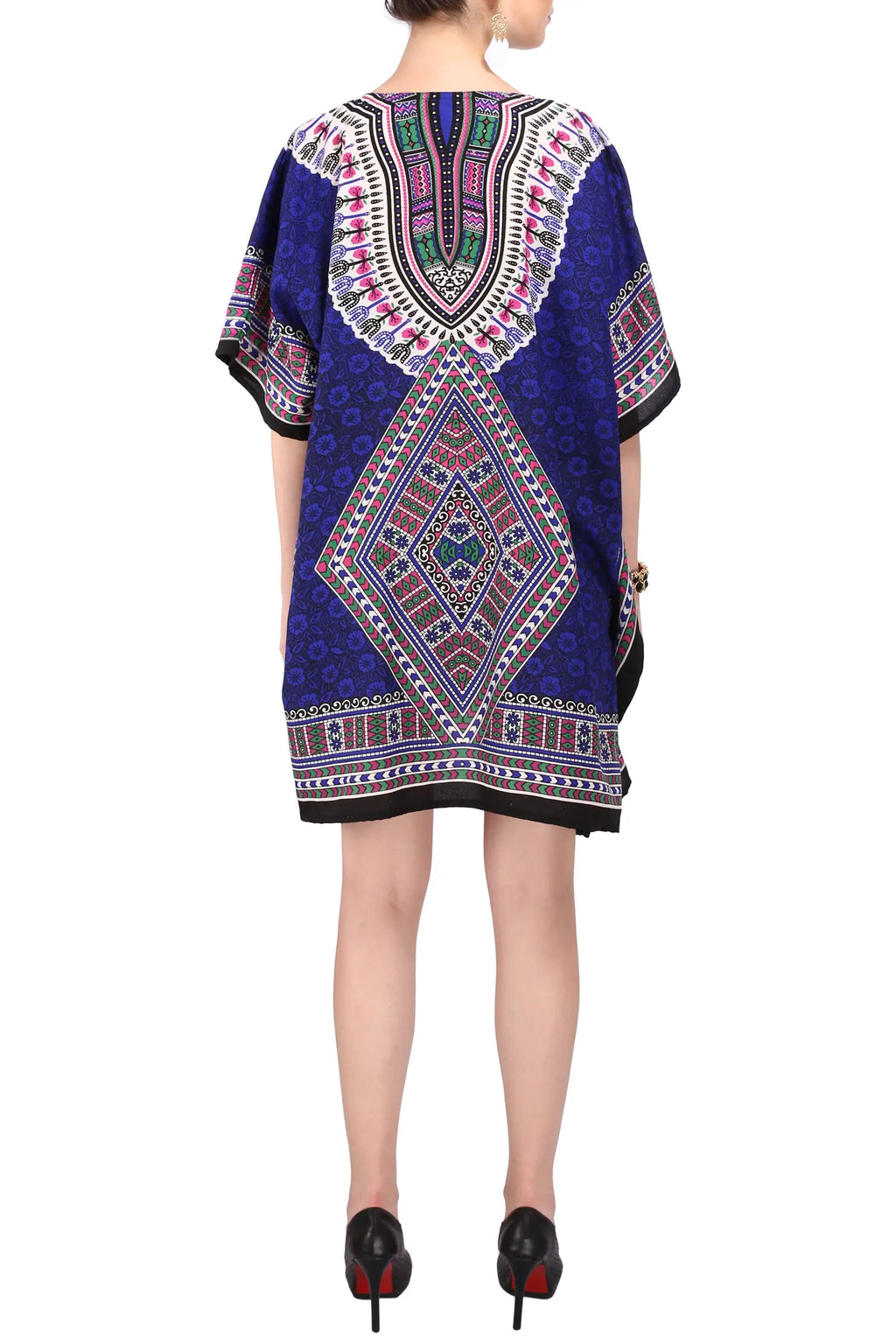 Women Short Kaftans Summer Holiday Caftan Dress 4 Colors S-3XL
