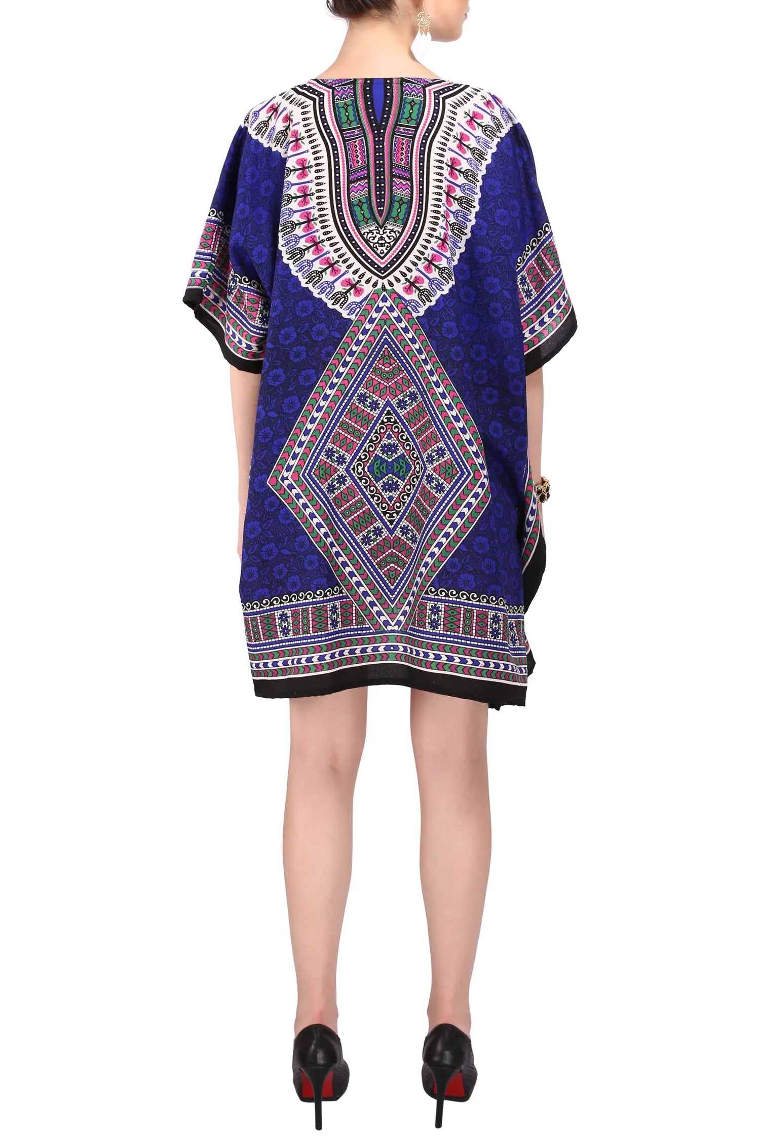 Women Short Kaftans Summer Holiday Caftan Dress 4 Colors S-3XL