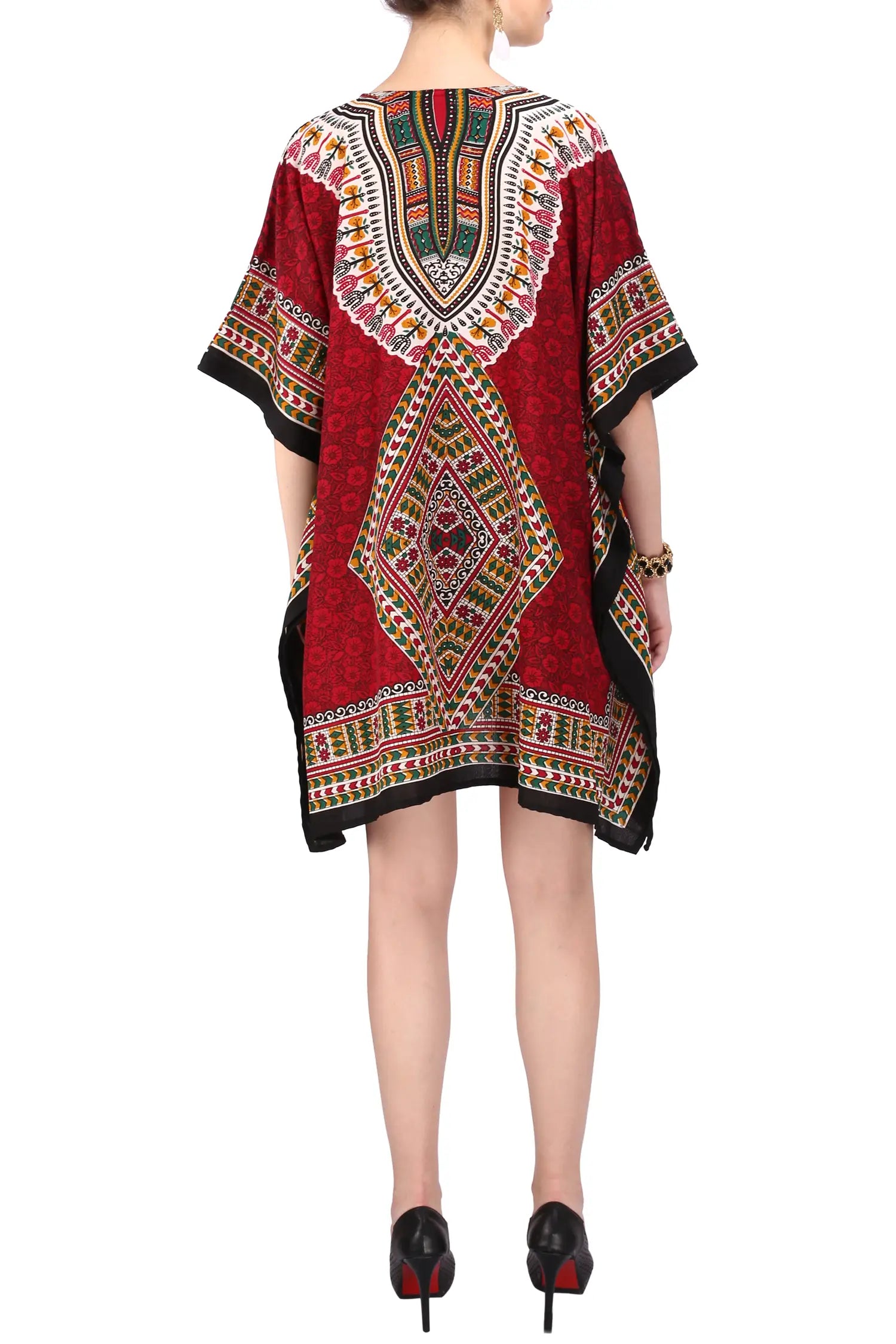 Women Short Kaftans Summer Holiday Caftan Dress 4 Colors S-3XL