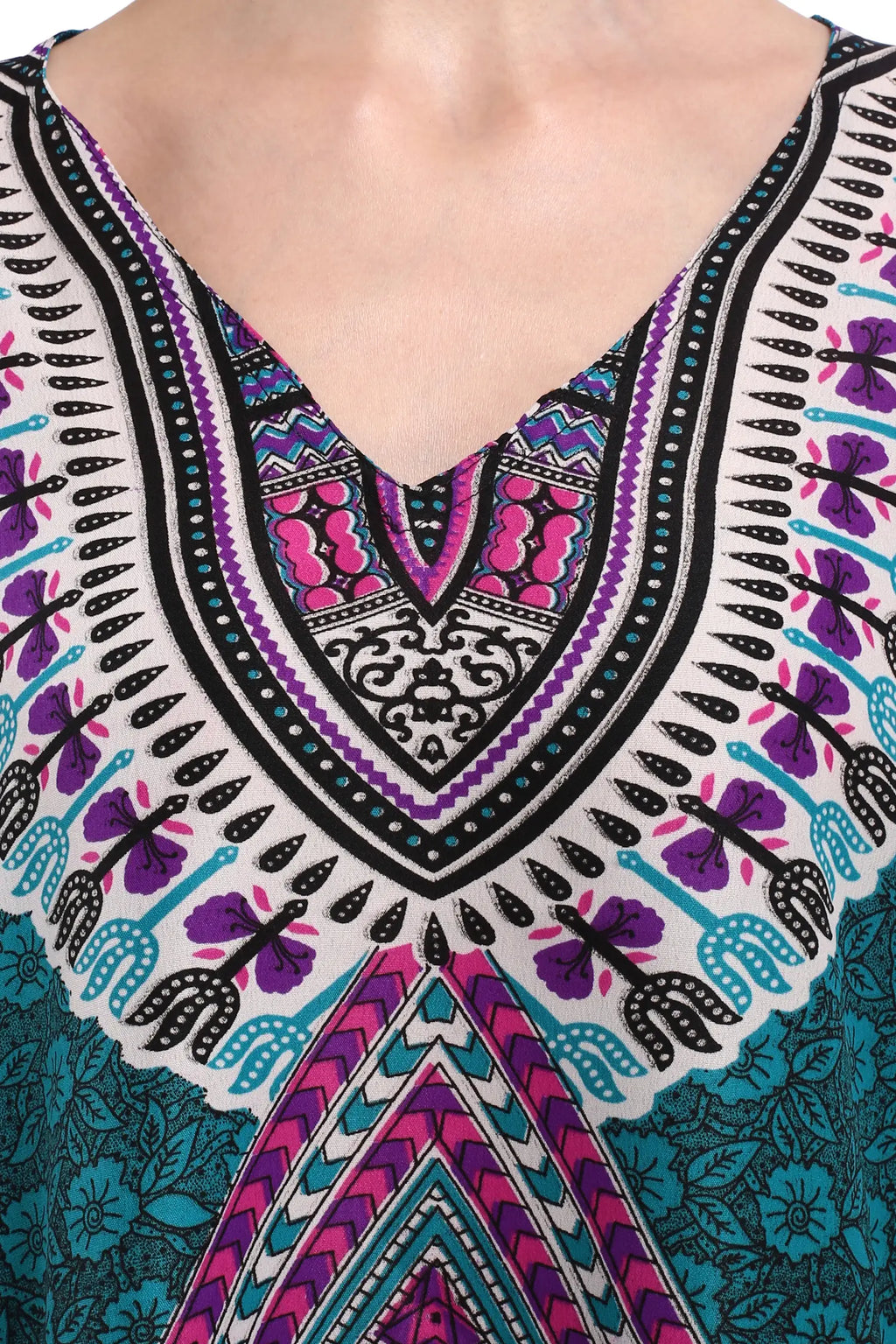 Women Short Kaftans Summer Holiday Caftan Dress 4 Colors S-3XL