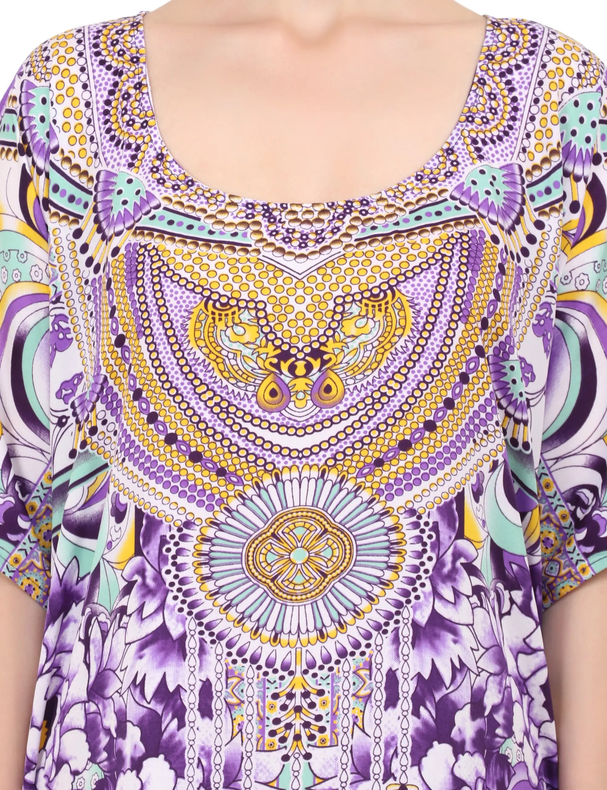 Women Long Kaftans Summer Holiday Caftan Dress 4 Colors S-3XL