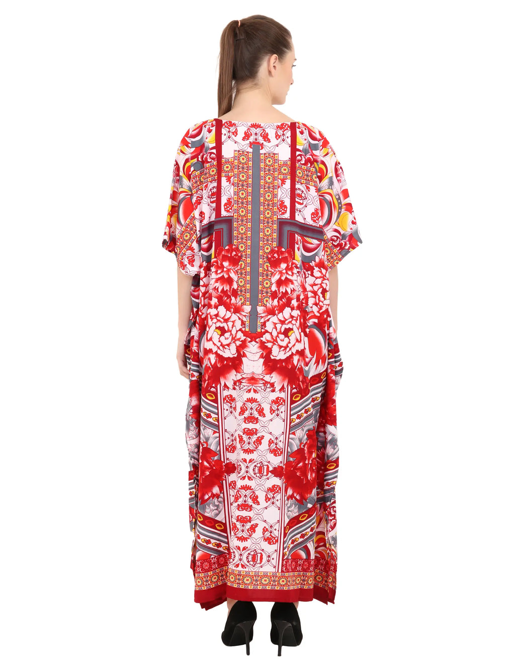 Women Long Kaftans Summer Holiday Caftan Dress 4 Colors S-3XL