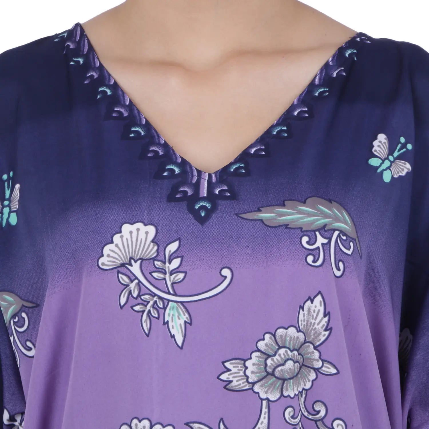 Women Long Kaftans Summer Holiday Caftan Dress 4 Colors S-3XL