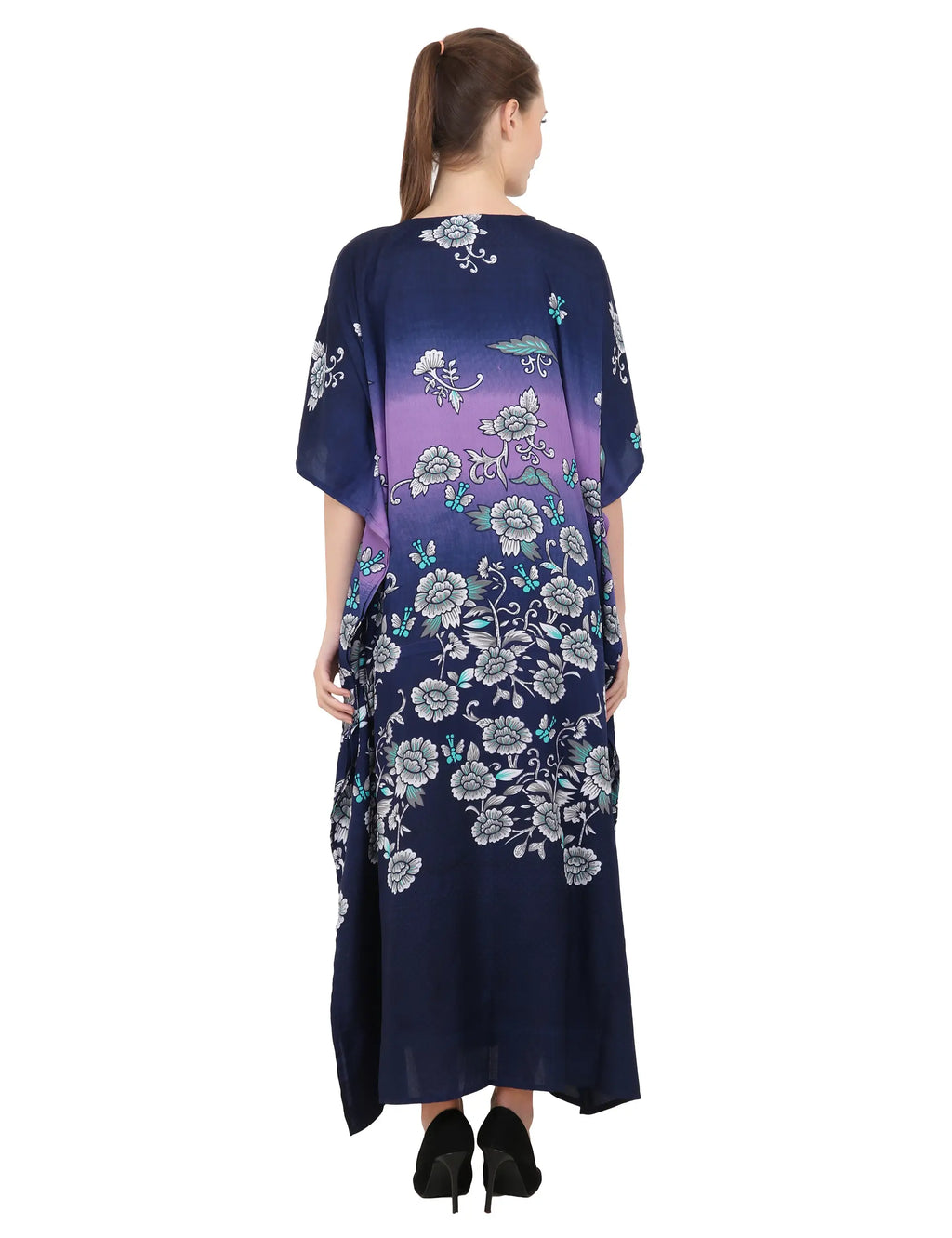 Women Long Kaftans Summer Holiday Caftan Dress 4 Colors S-3XL