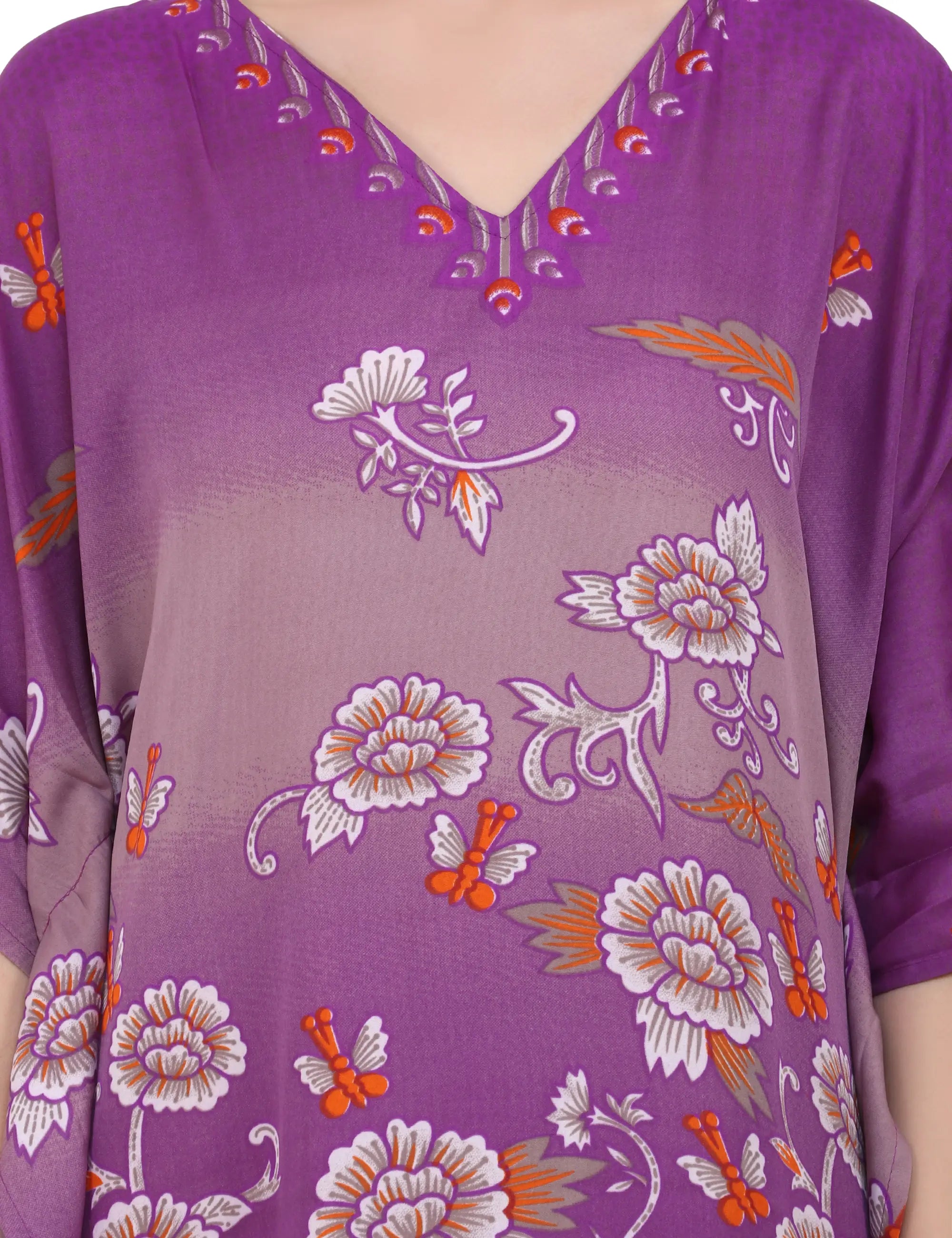 Women Long Kaftans Summer Holiday Caftan Dress 4 Colors S-3XL