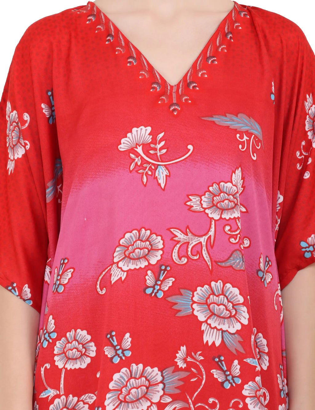 Women Long Kaftans Summer Holiday Caftan Dress 4 Colors S-3XL