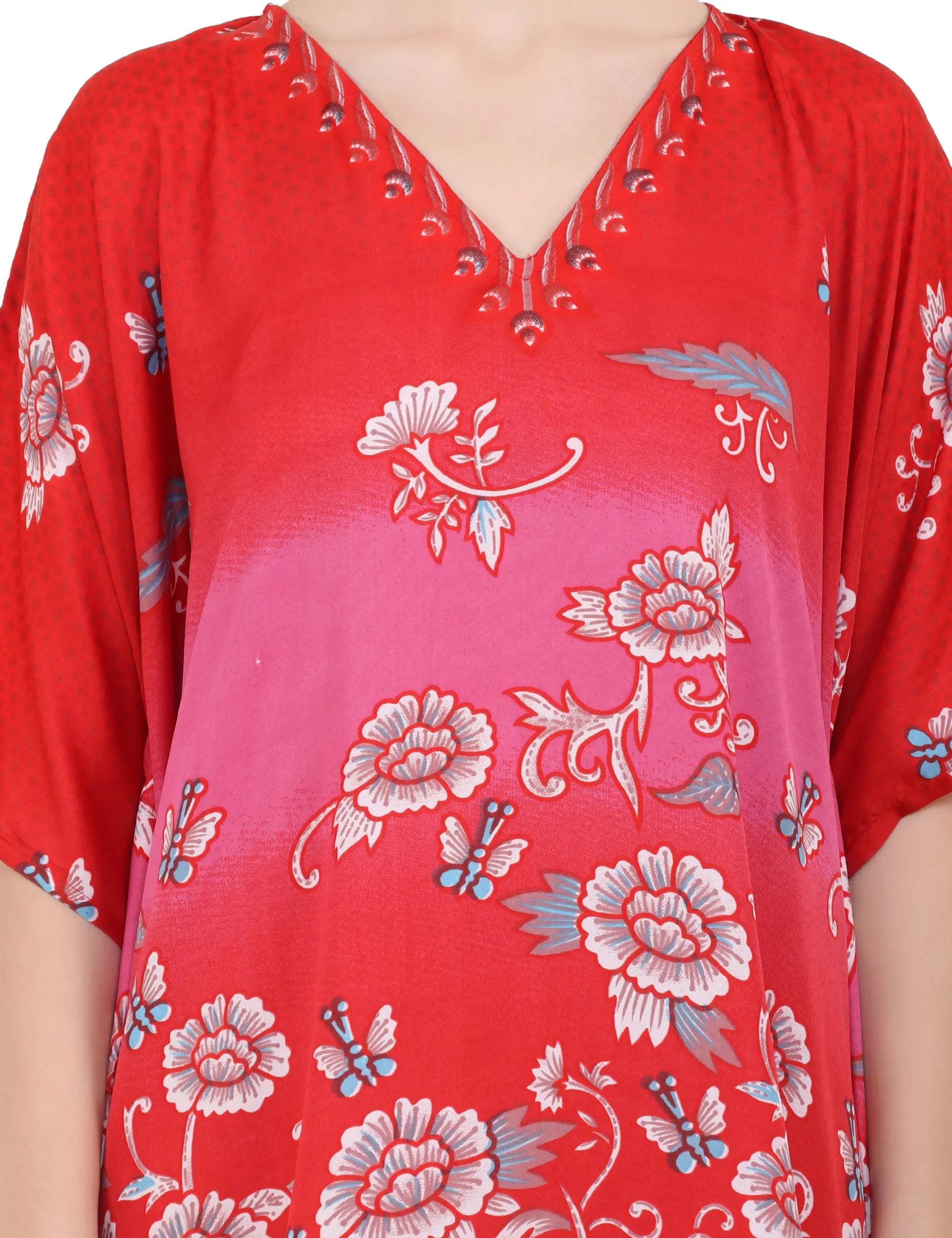 Women Long Kaftans Summer Holiday Caftan Dress 4 Colors S-3XL