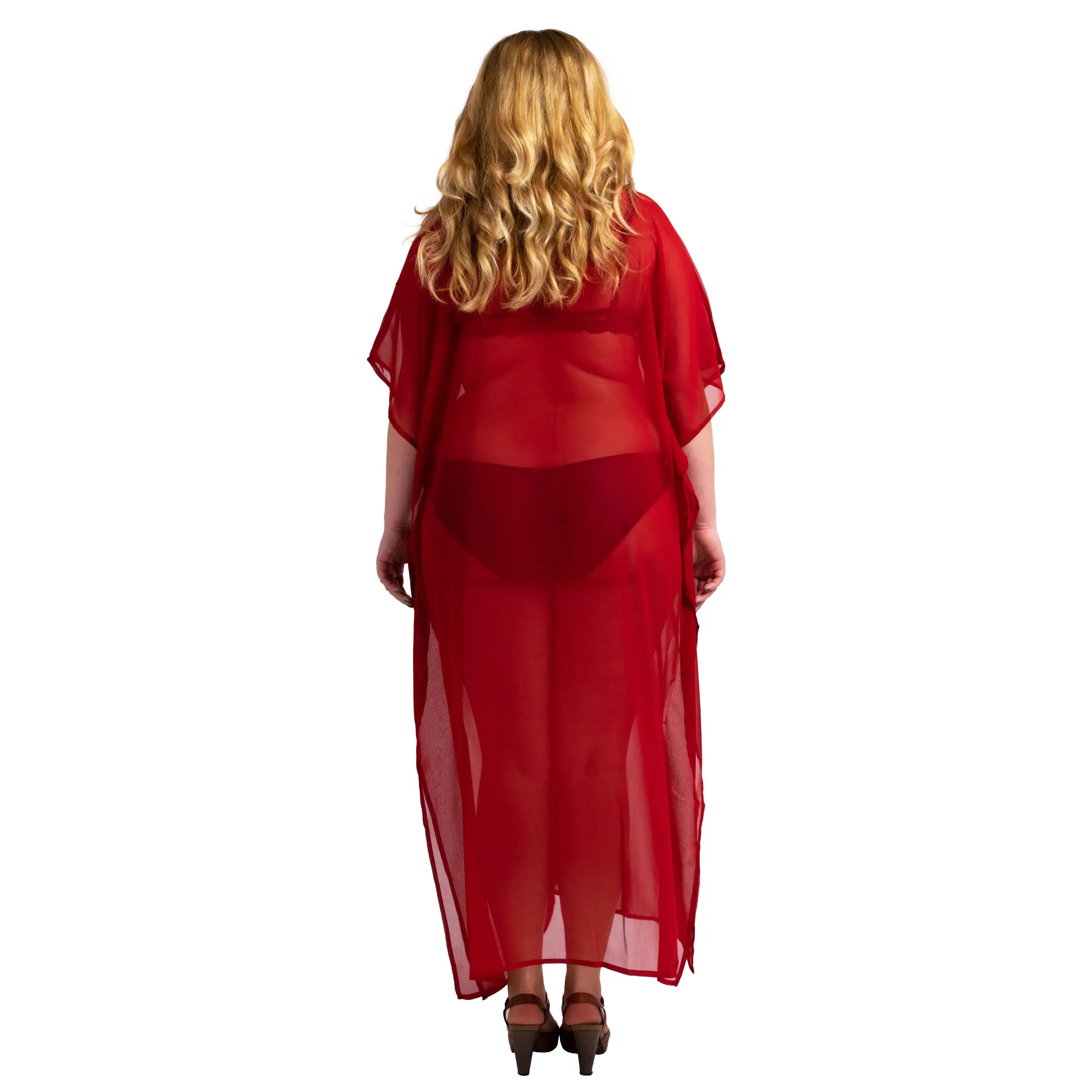 Women Long Kaftans Beach Caftan Dress 3 Colors S-3XL
