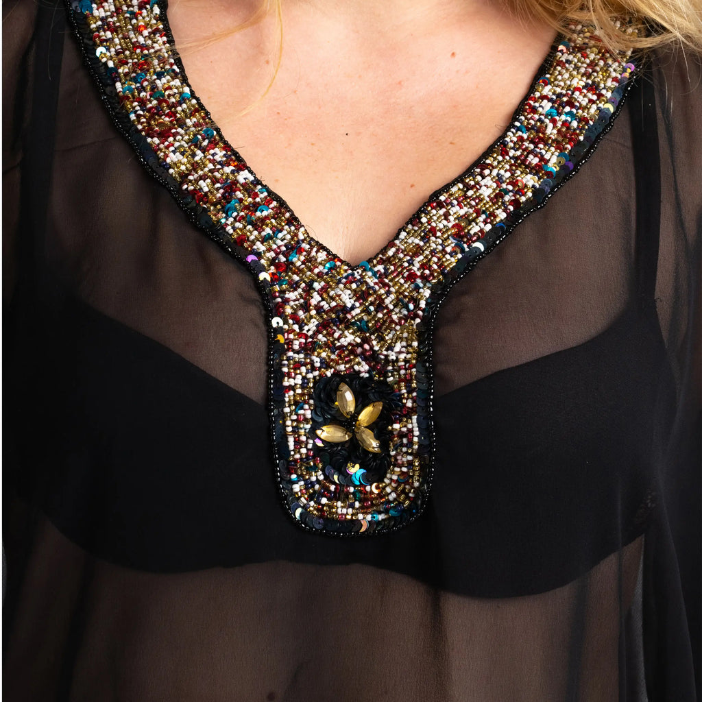 Women Long Kaftans Beach Caftan Dress 3 Colors S-3XL