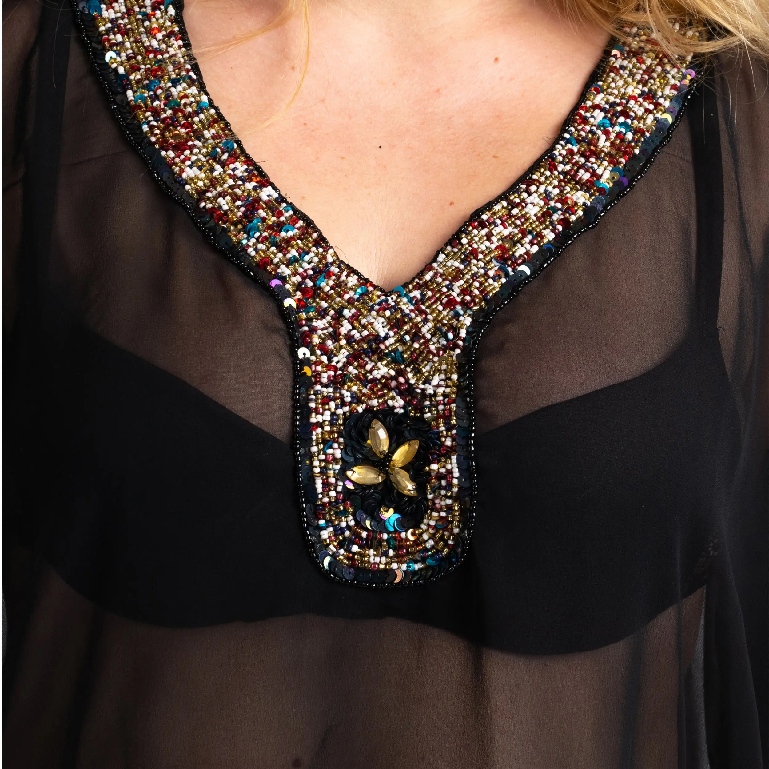 Women Long Kaftans Beach Caftan Dress 3 Colors S-3XL