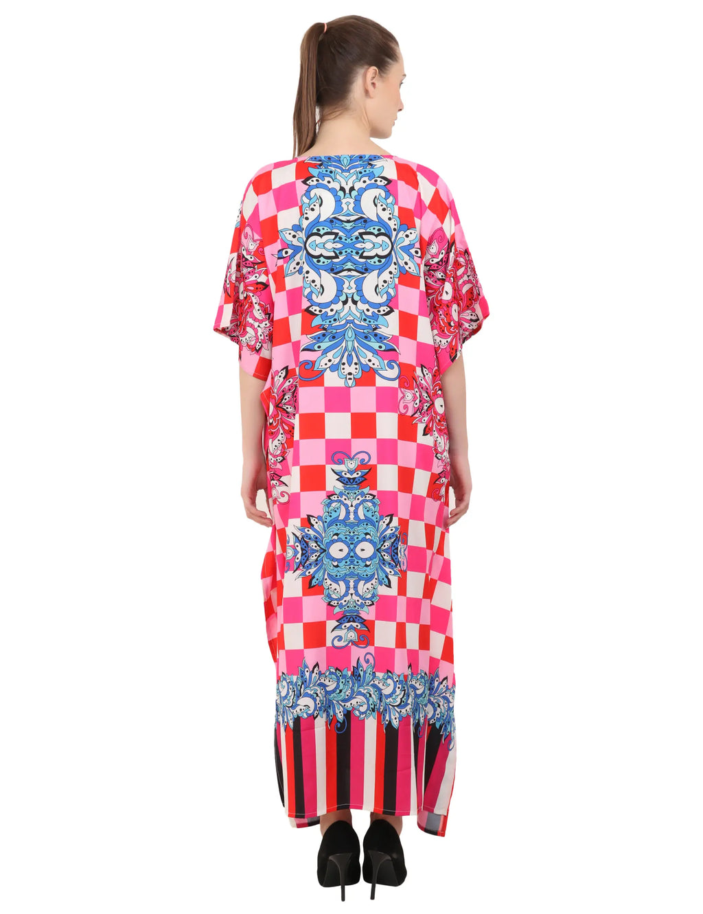 Women Long Kaftans Summer Holiday Caftan Dress 6 Colors S-3XL