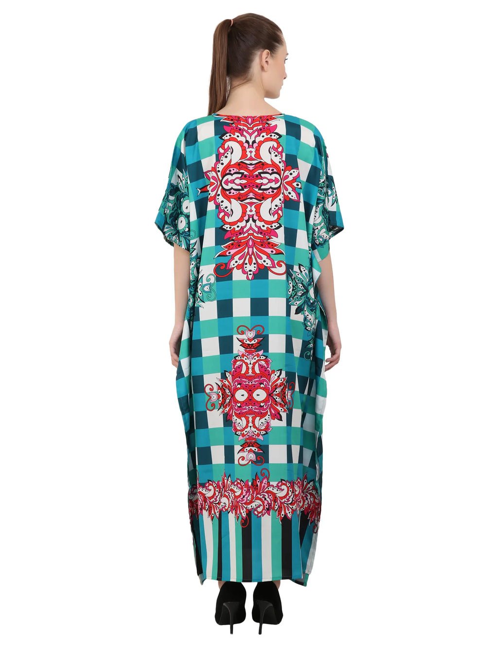 Women Long Kaftans Summer Holiday Caftan Dress 6 Colors S-3XL