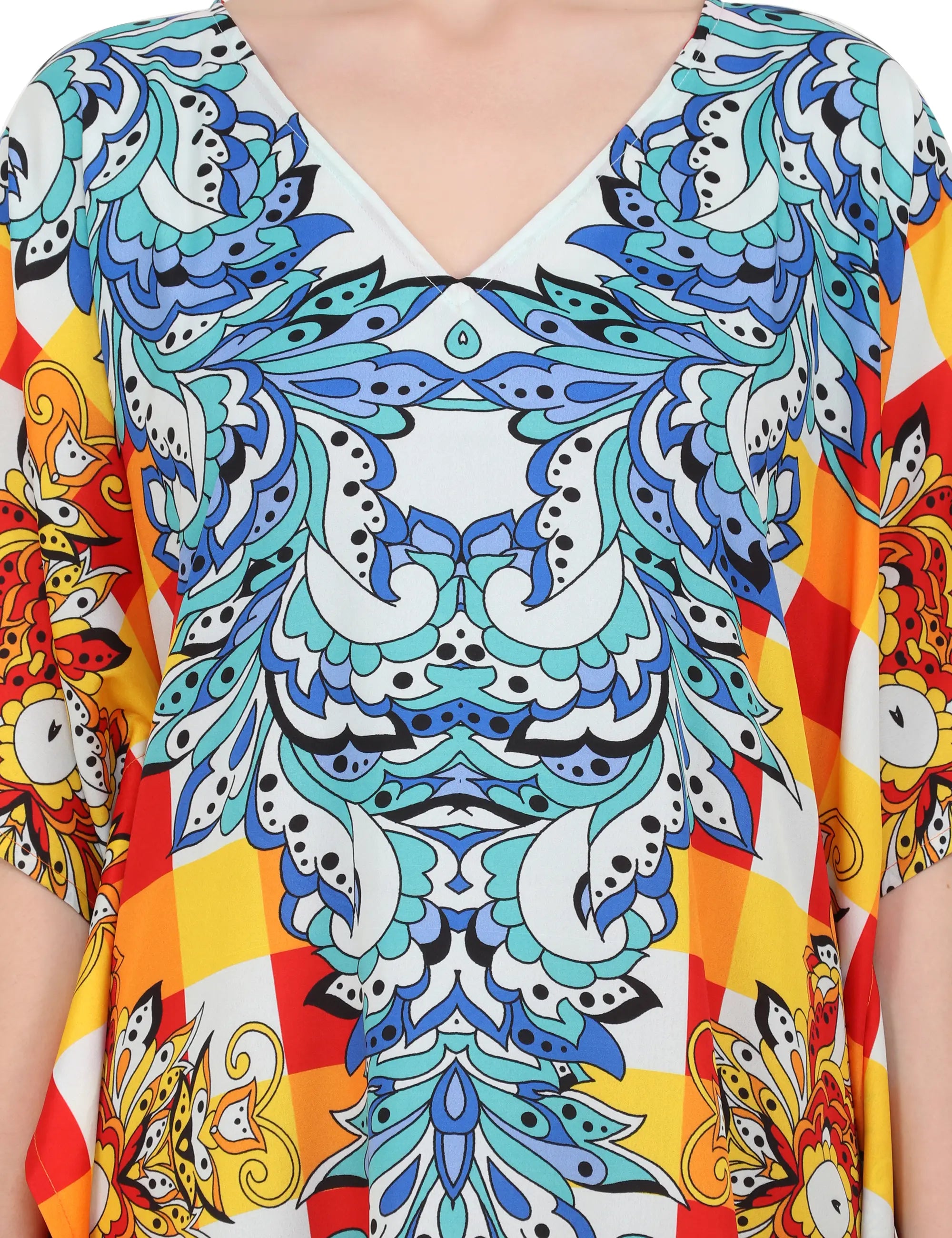 Women Long Kaftans Summer Holiday Caftan Dress 6 Colors S-3XL