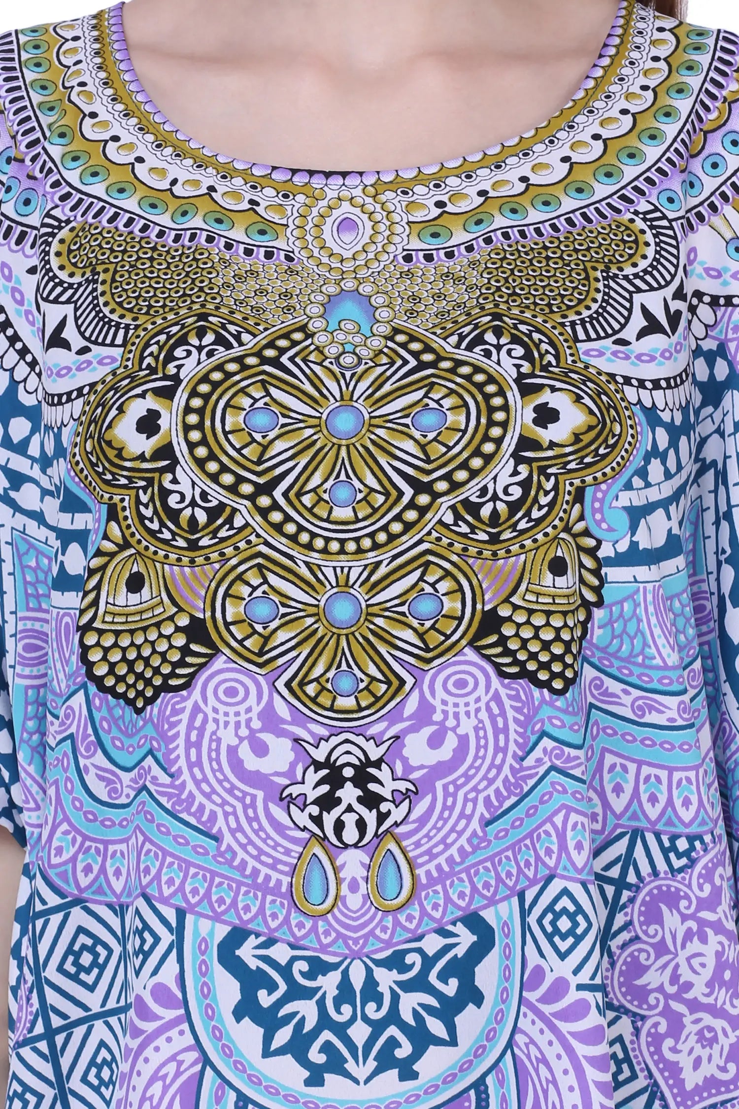 Women Long Kaftans Summer Holiday Caftan Dress 5 Colors S-3XL