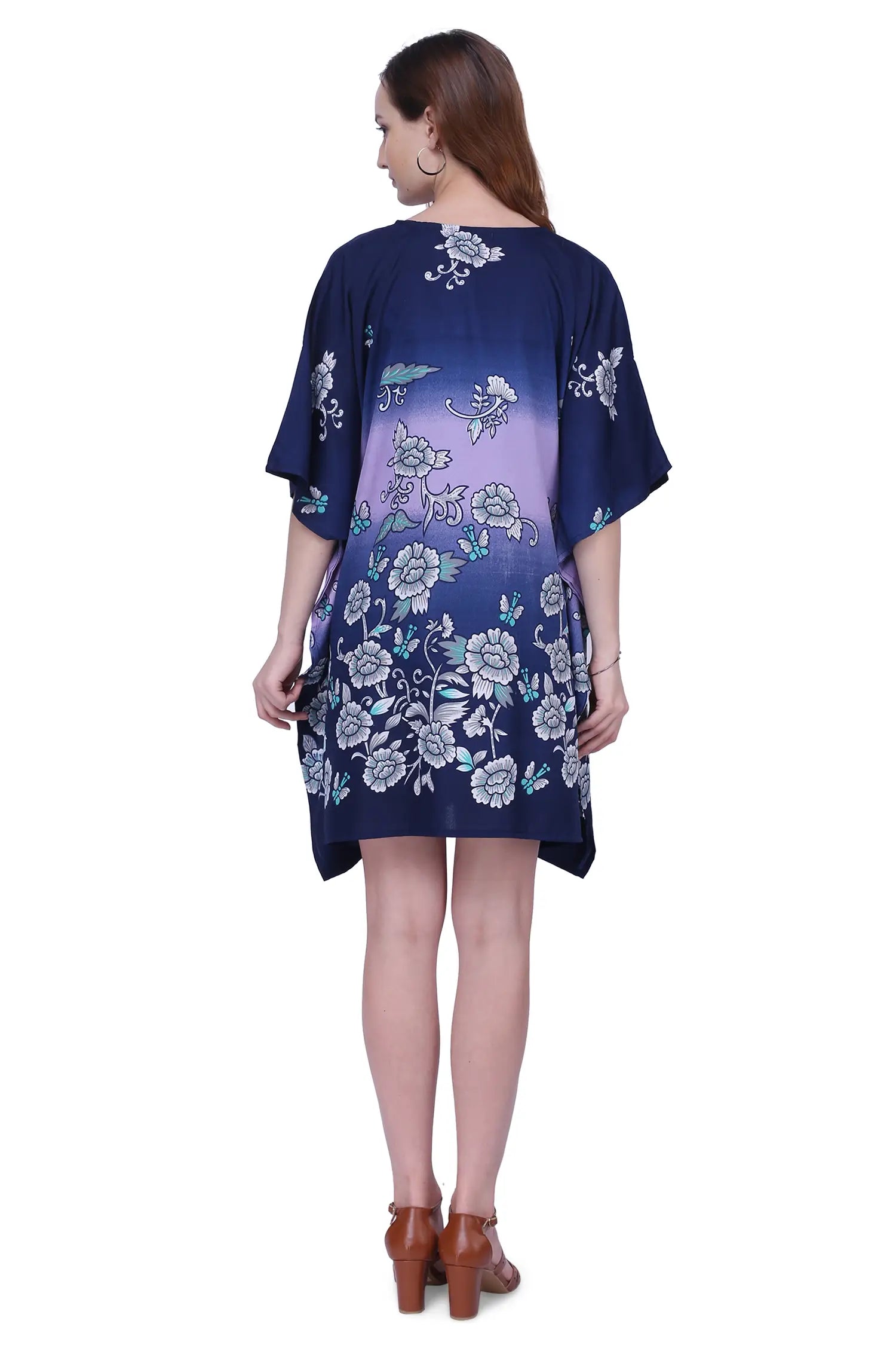 Women Long Kaftans Summer Holiday Caftan Dress 5 Colors S-3XL