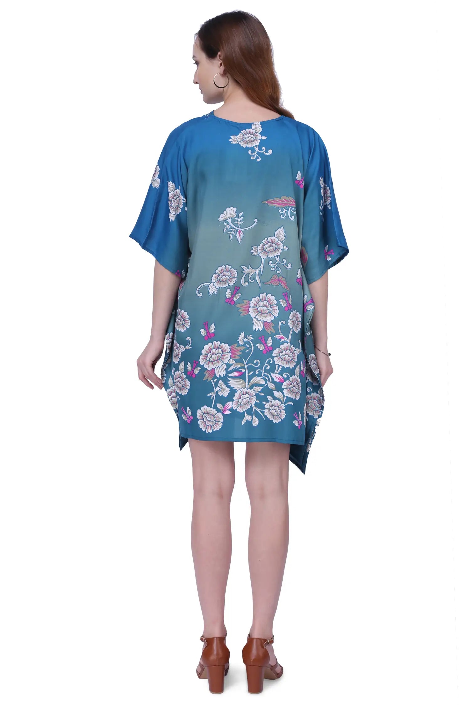 Women Long Kaftans Summer Holiday Caftan Dress 5 Colors S-3XL