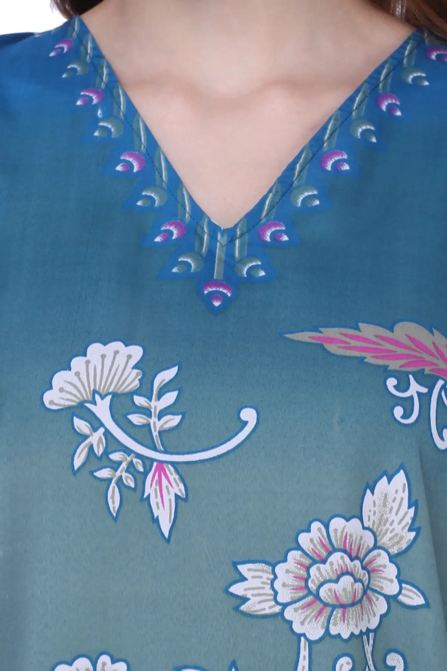 Women Long Kaftans Summer Holiday Caftan Dress 5 Colors S-3XL