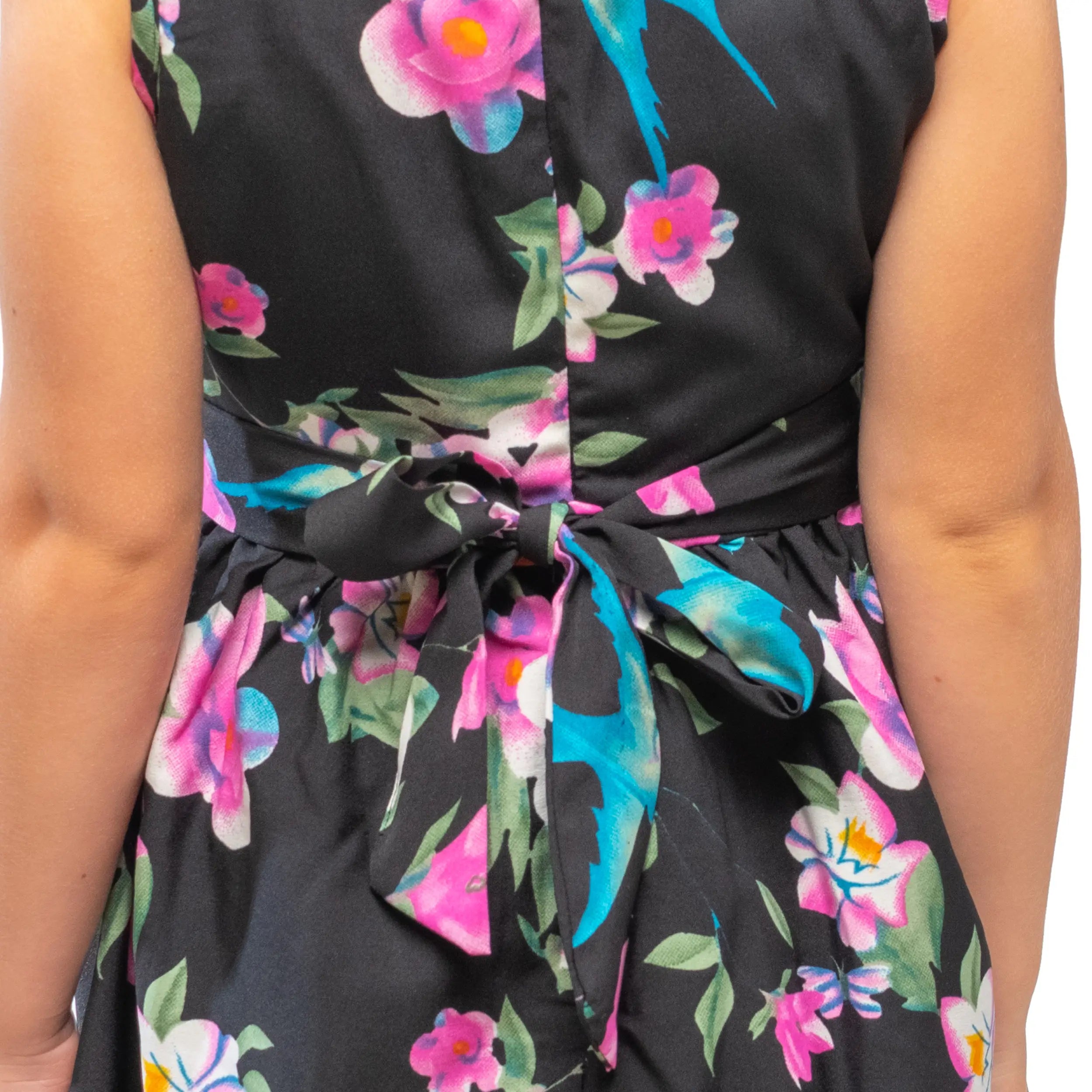 Girls Kids Vintage Audrey Hepburn Style sizes Floral Print - Available in 3 Colors