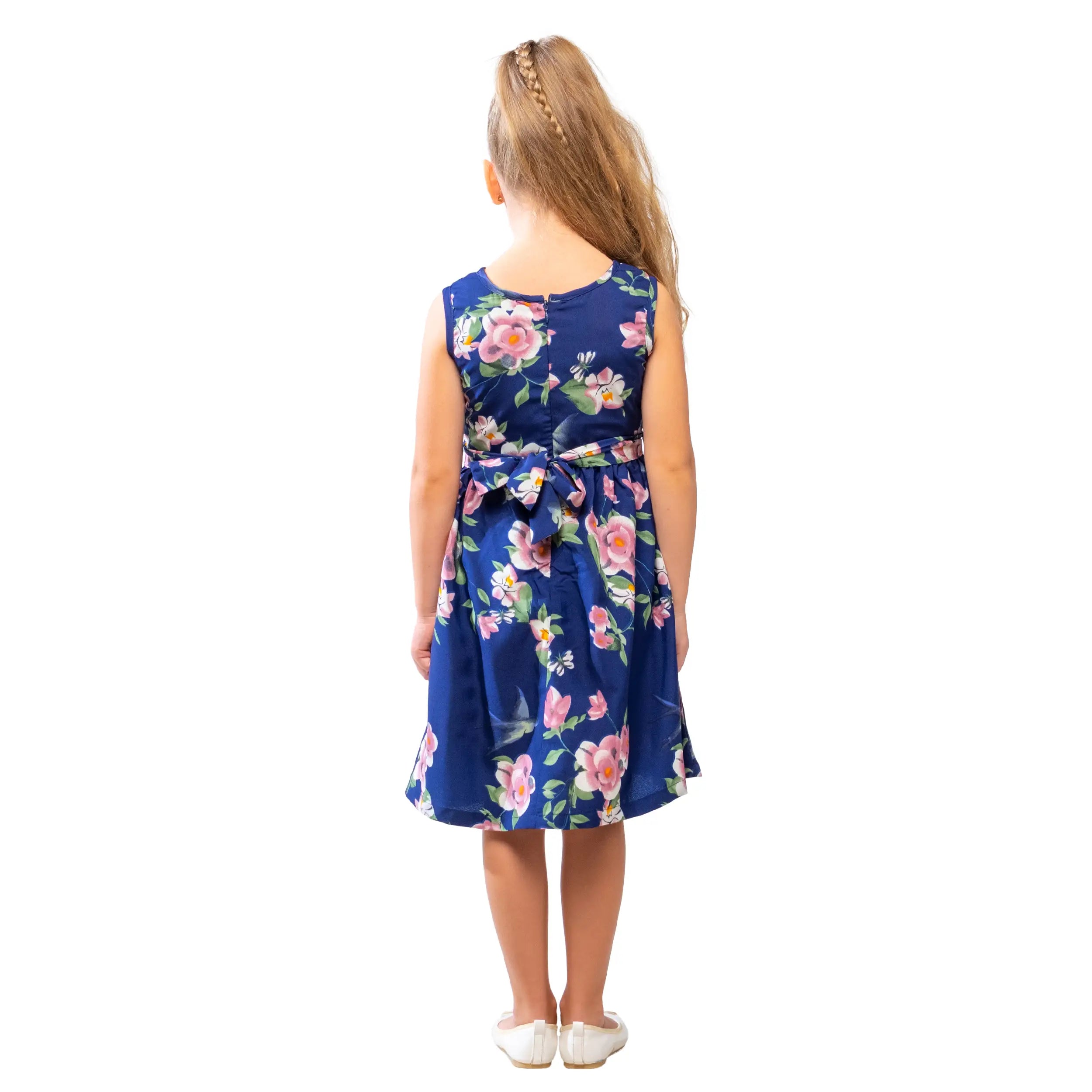 Girls Kids Vintage Audrey Hepburn Style sizes Floral Print - Available in 3 Colors
