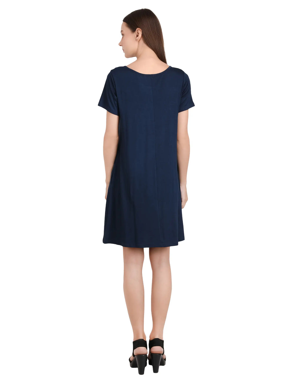 Short Sleeve Loose T-Shirt Dress - Available in 6 Colors