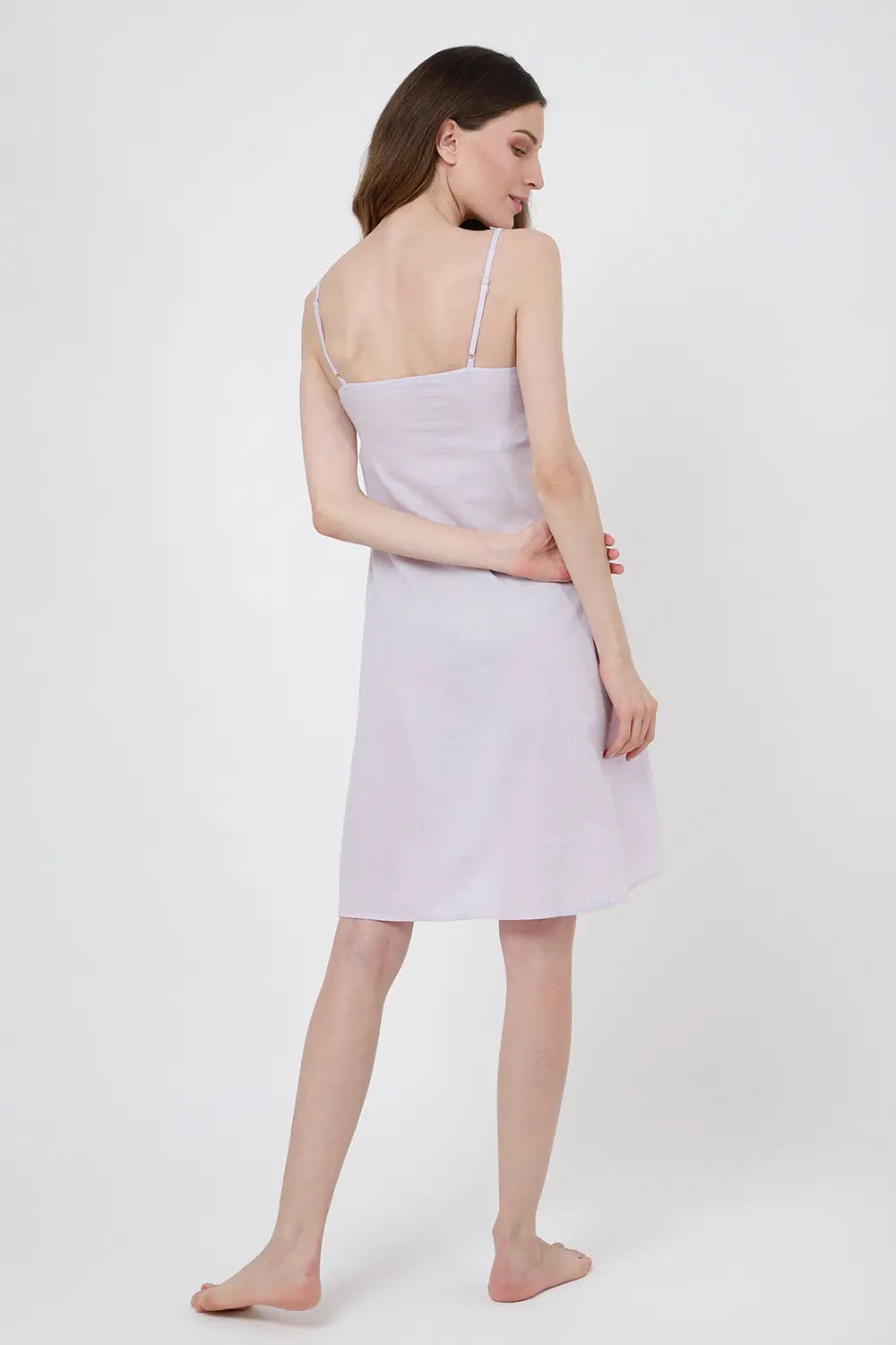 Nightdress for Women – Women's Nightgowns & Sleepshirts for Women Soft Rayon – Women’s Nightgowns Sleeveless Sleepwear - V Neck Pullover Short Nightgowns, Lilac, S-3XL